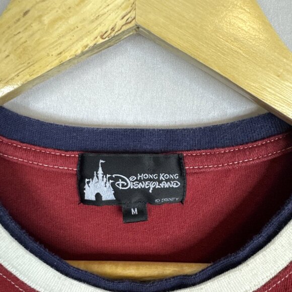 Disney Hong Kong Mickey Mouse Varsity T-Shirt Red Women’s Medium - Picture 3 of 8